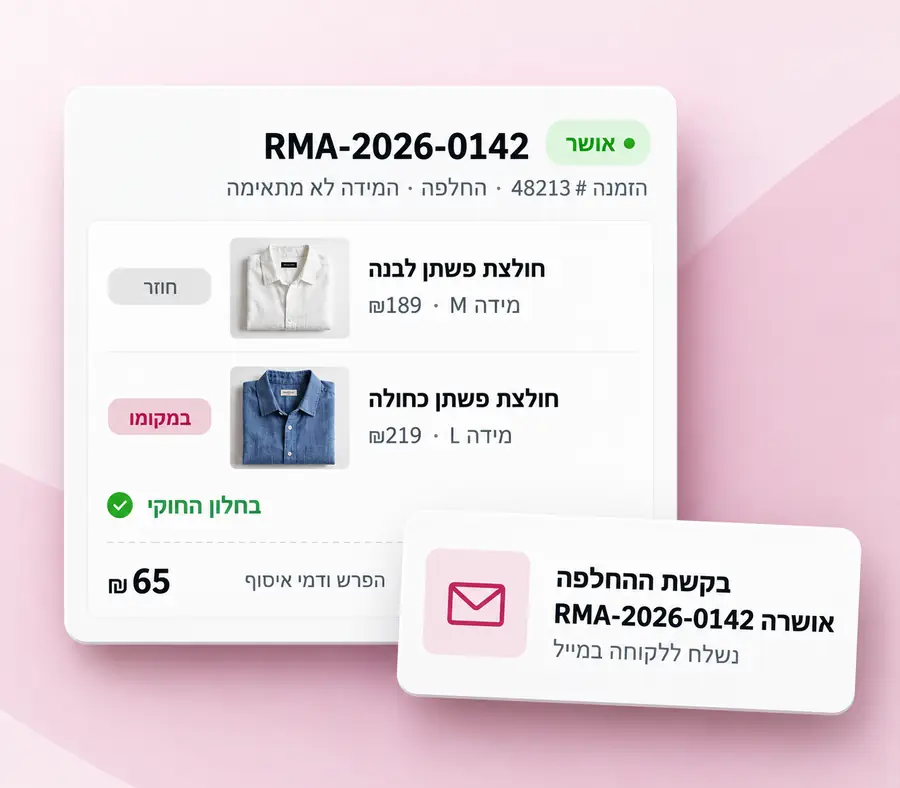 OC RMA — מנוי חודשי